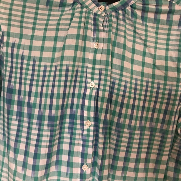 Blue/Green plaid blouse from JCrew - Picture 2 of 3